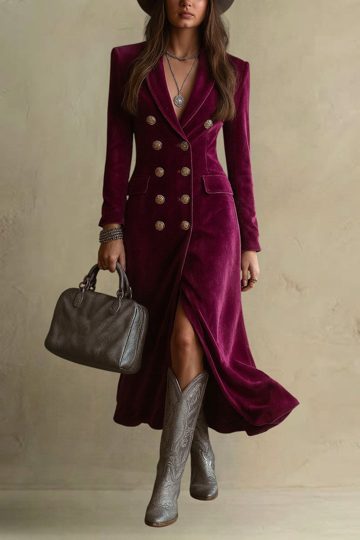Victoria | Samt Blazer Kleid
