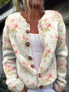 Kerensa™ | Vintage Floral Strickcardigan
