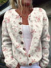 Evanthea™ | Vintage Floral Strickcardigan