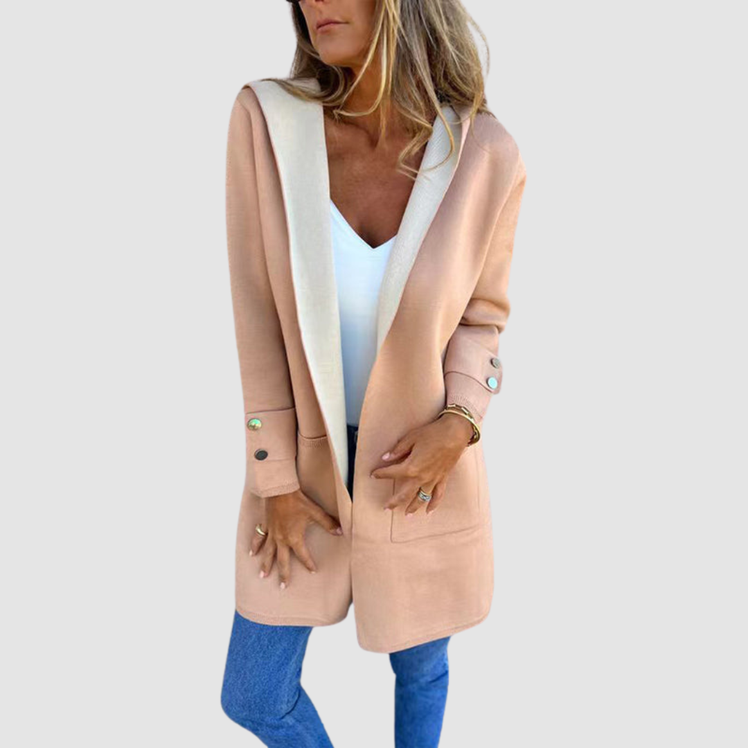 Farbenblockierte Kapuzenjacke Mariela™