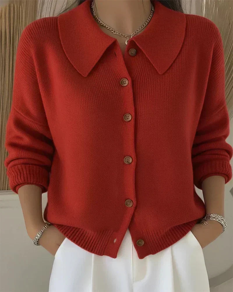 Vespera™ | Knopfkragen Cardigan