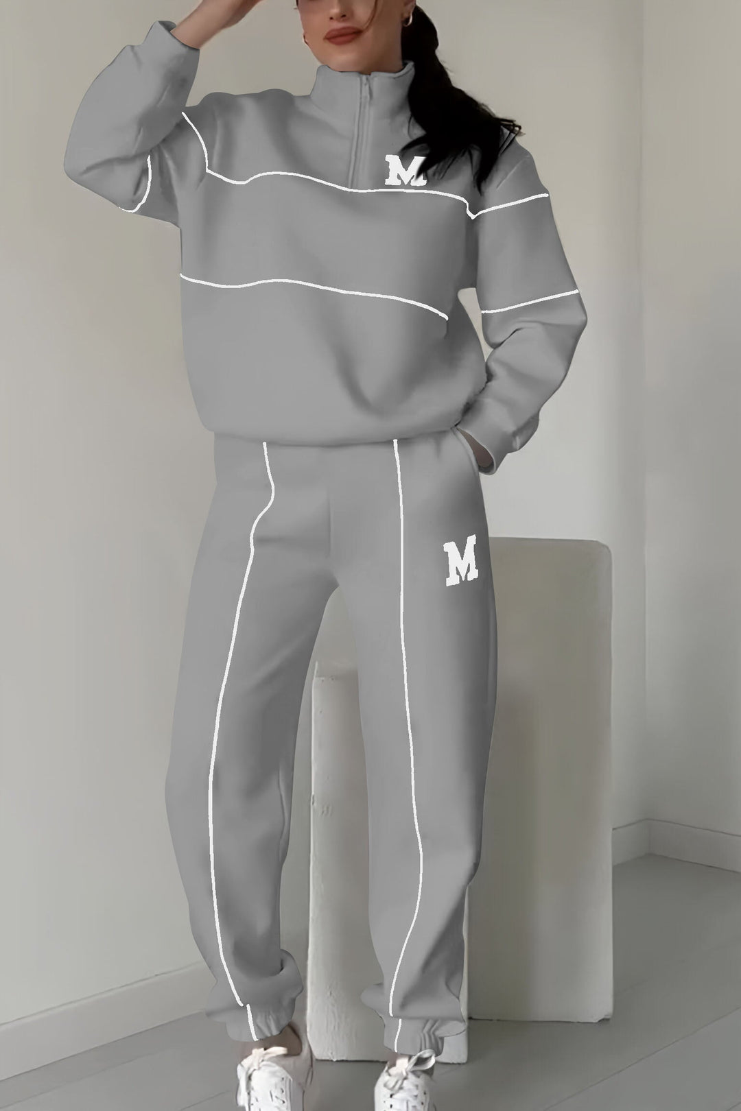 Thalynnae | Bequemes Sweatshirt- und Hosen-Set
