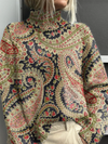Elinor | Rollkragenpullover im Paisley-Design