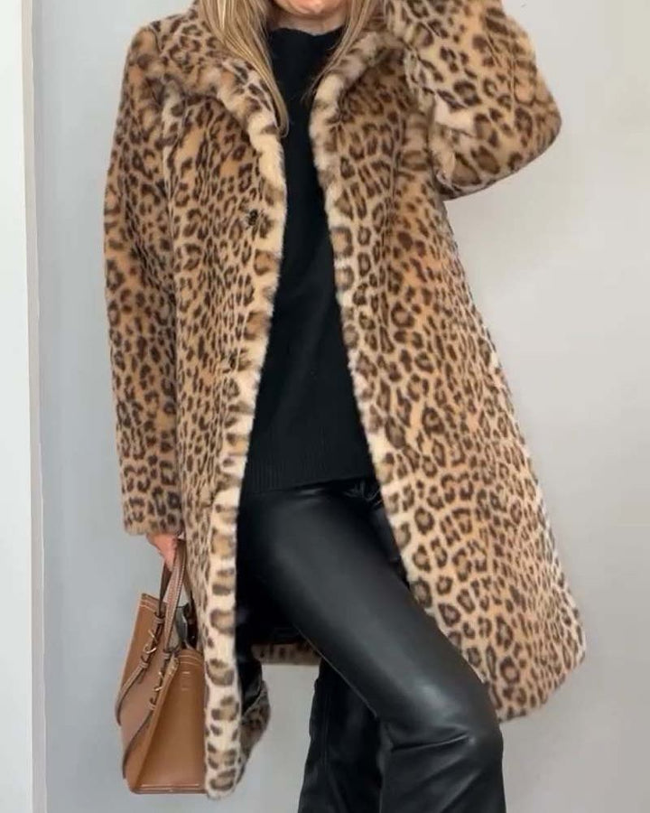 Eleganter Leopardenmantel Lysandra™