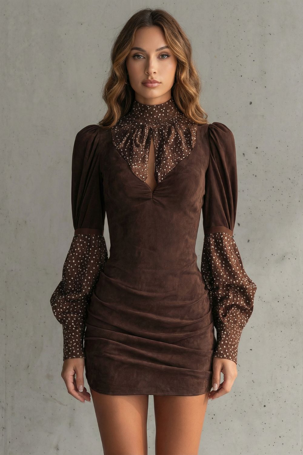 Serelinne – Vintage Puffärmel – Minikleid