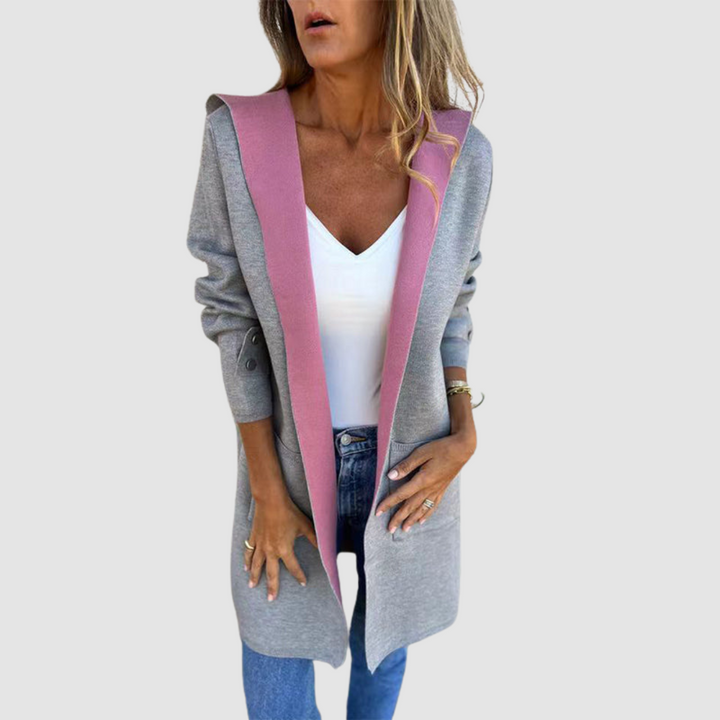 Farbenblockierte Kapuzenjacke Mariela™