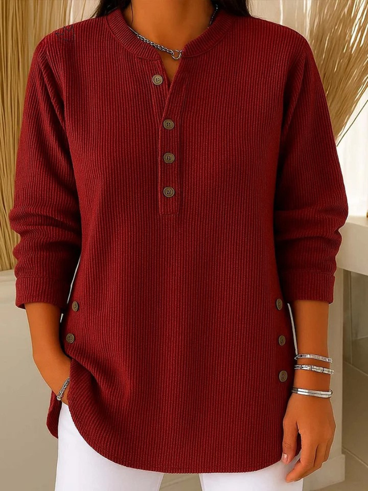 Neva™ | Henley-Tunika mit Knöpfen