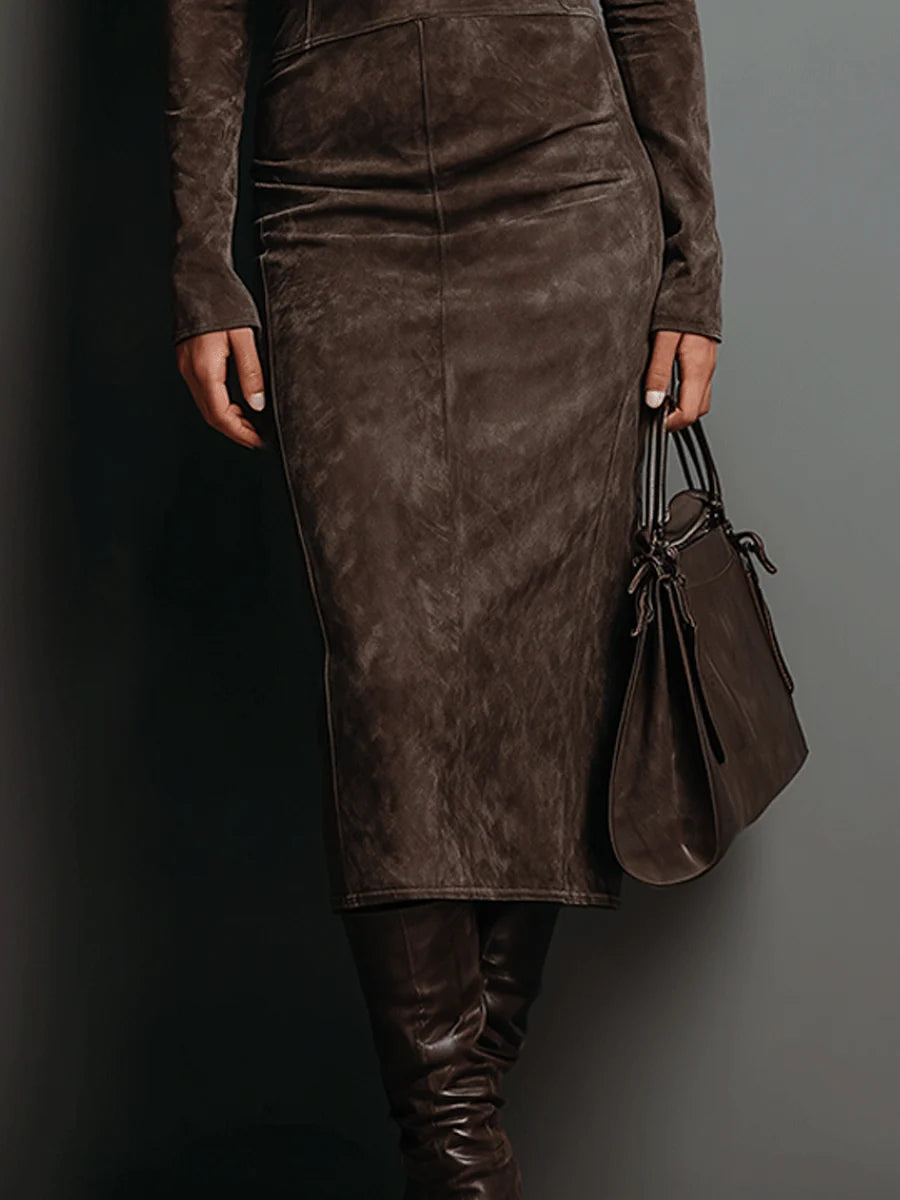 Sophie | Midi-Kleid mit langen Ärmeln