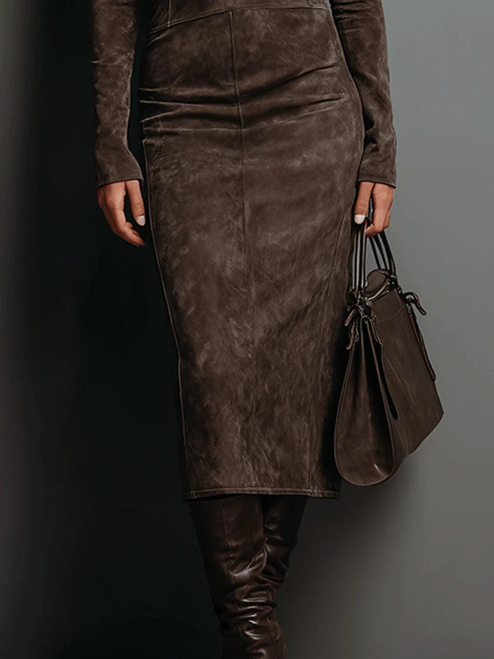 Sophie | Midi-Kleid mit langen Ärmeln