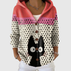 Hoodie Cardigan aus Strick