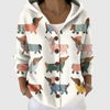 Hoodie Cardigan aus Strick