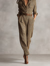 Charlotte | Karierter Jumpsuit mit anspruchsvollen Details