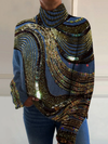 Yolanda | Glänzender Rollkragenpullover zu Weihnachten