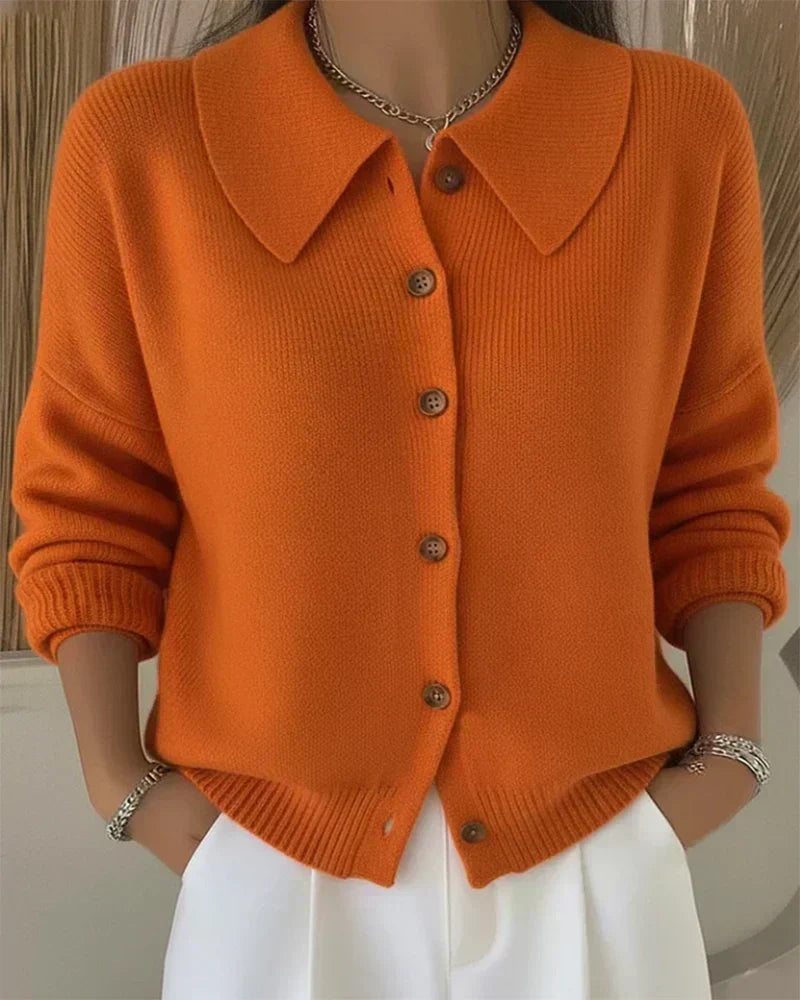 Vespera™ | Knopfkragen Cardigan
