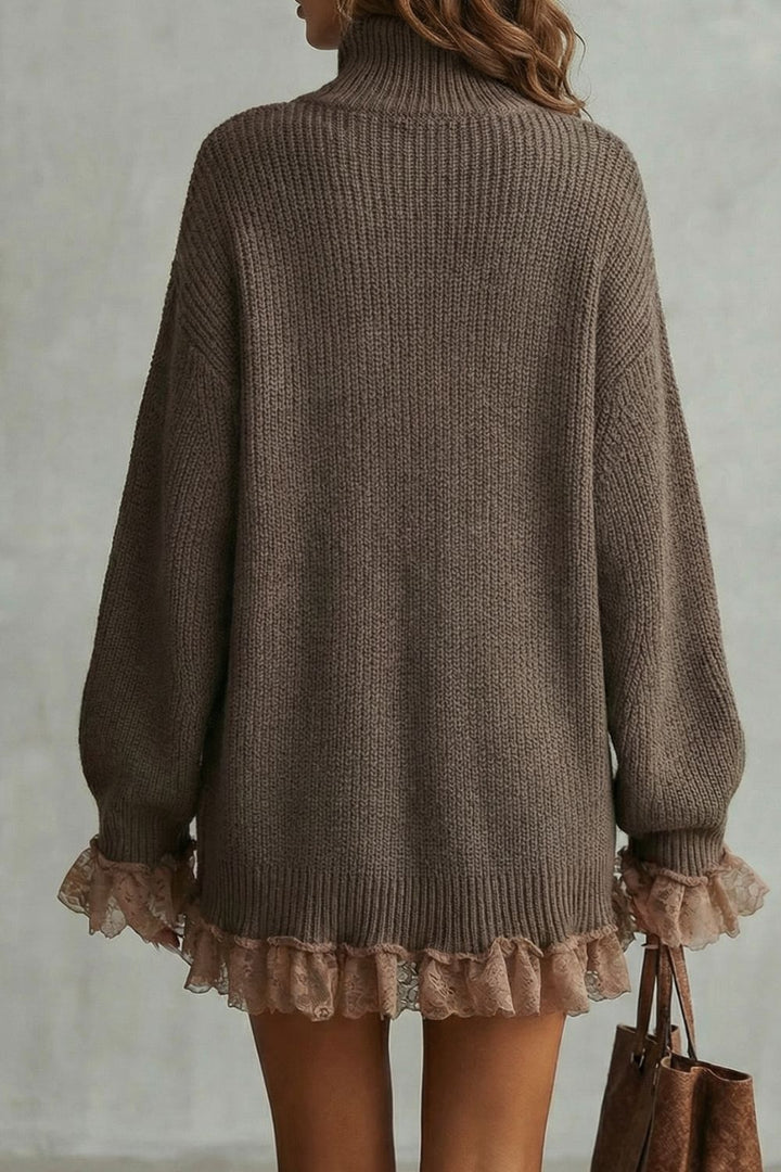 Morvelle – Strickkleid mit Rüschensaum