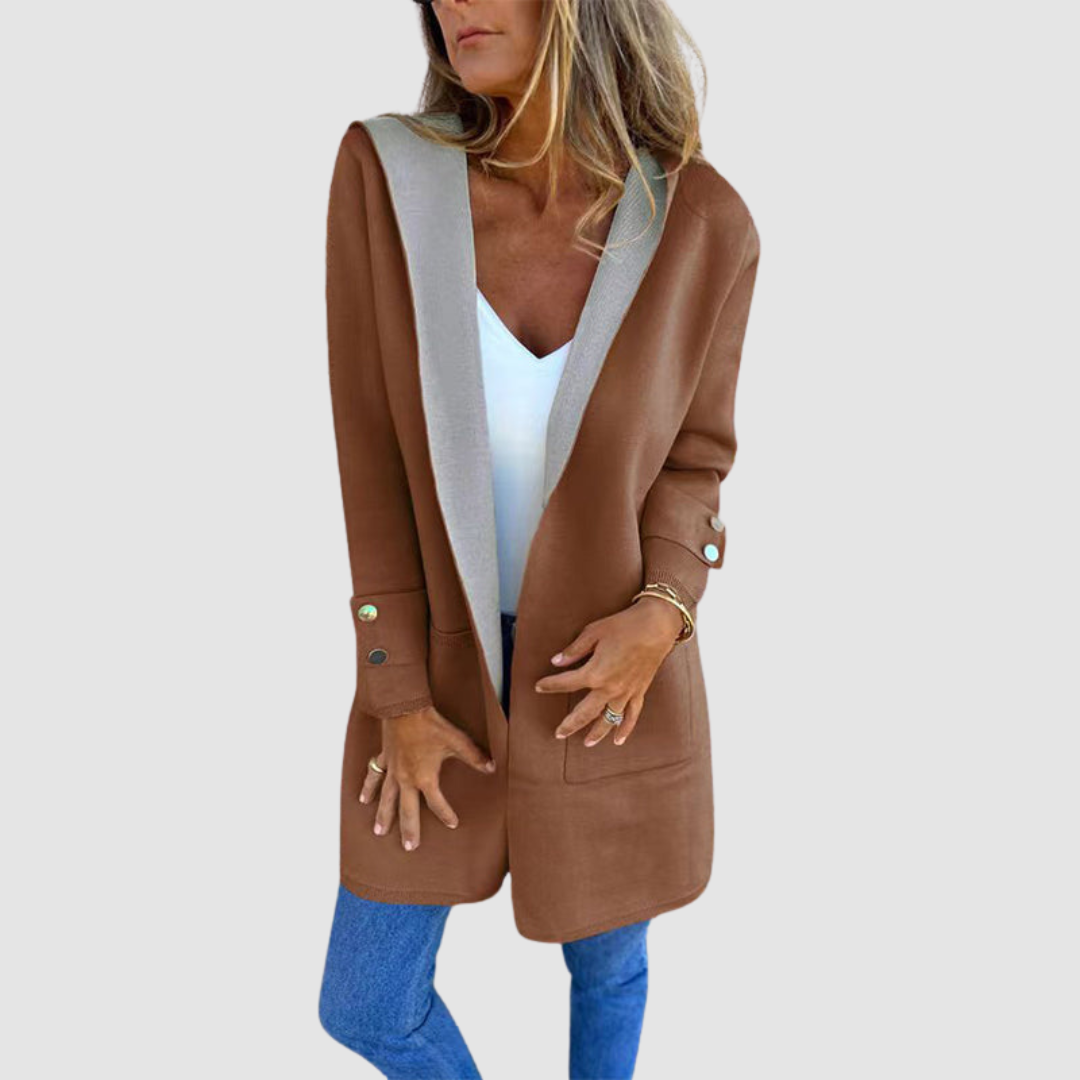 Farbenblockierte Kapuzenjacke Mariela™