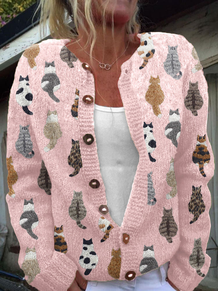 Charlotte™ | Bedruckter Kuschel-Cardigan