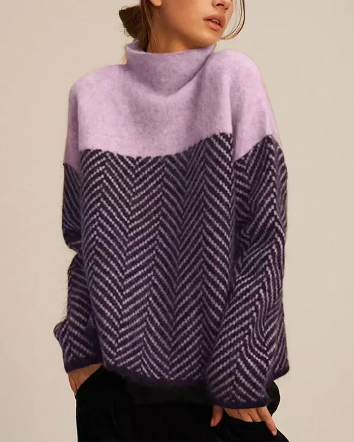 Norah | Baumwollpullover mit Stehkragen