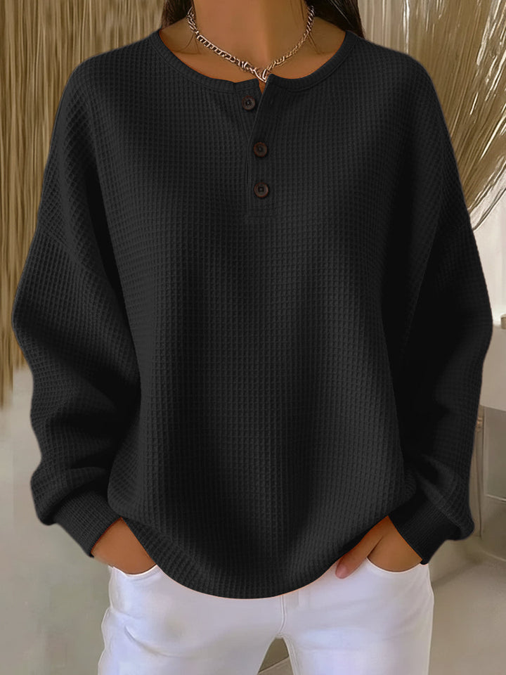 Mirabel - Bequemes Sweatshirt mit gewelltem Muster