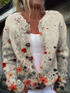 Sabrina™ | Vintage Floral Strickcardigan