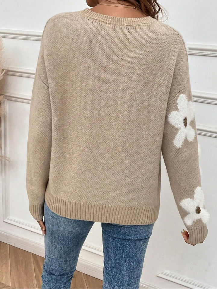 Daisy | Pullover mit Blumenmuster