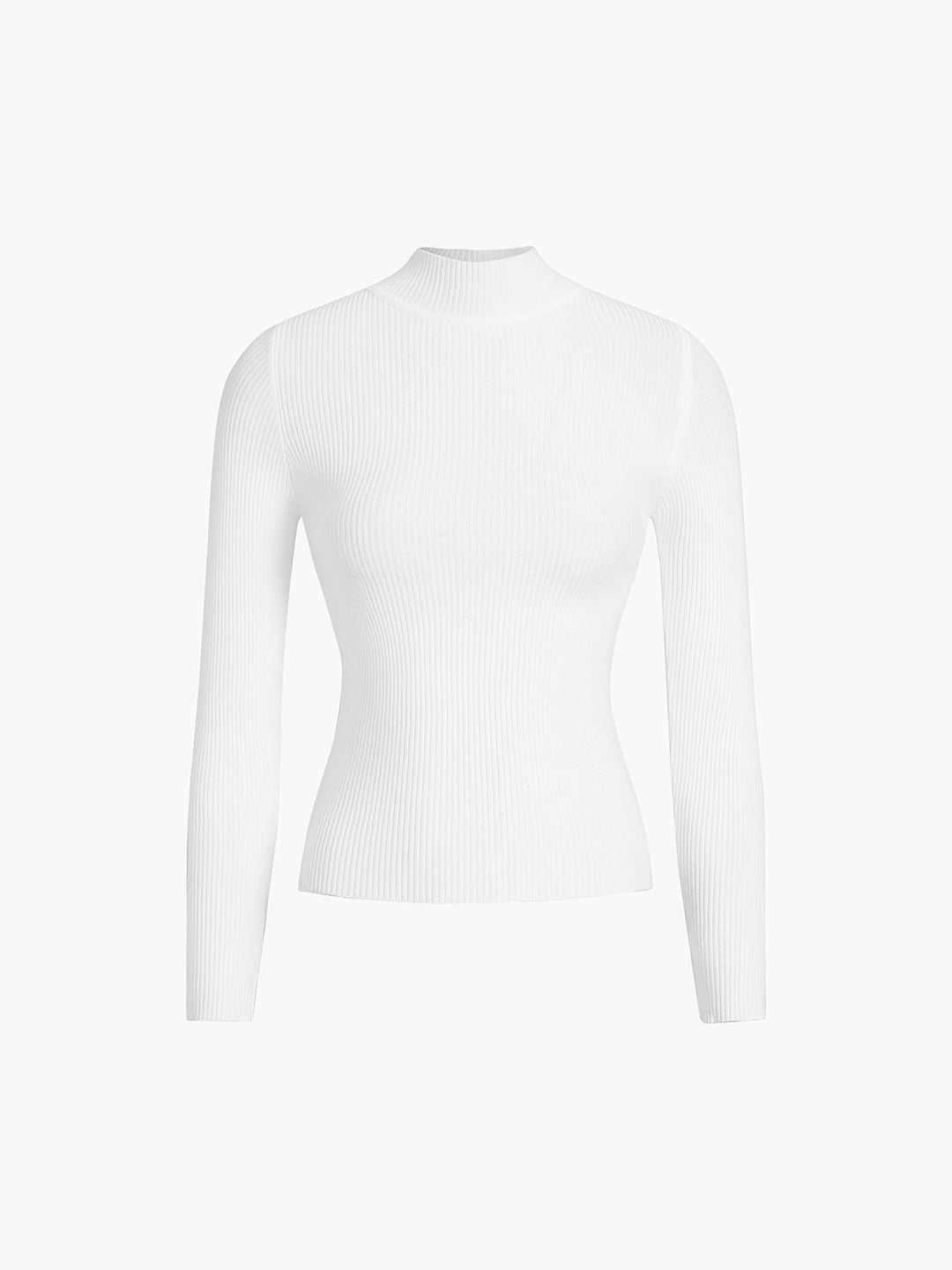 Anais | Hochgeschlossener Rippenshirt