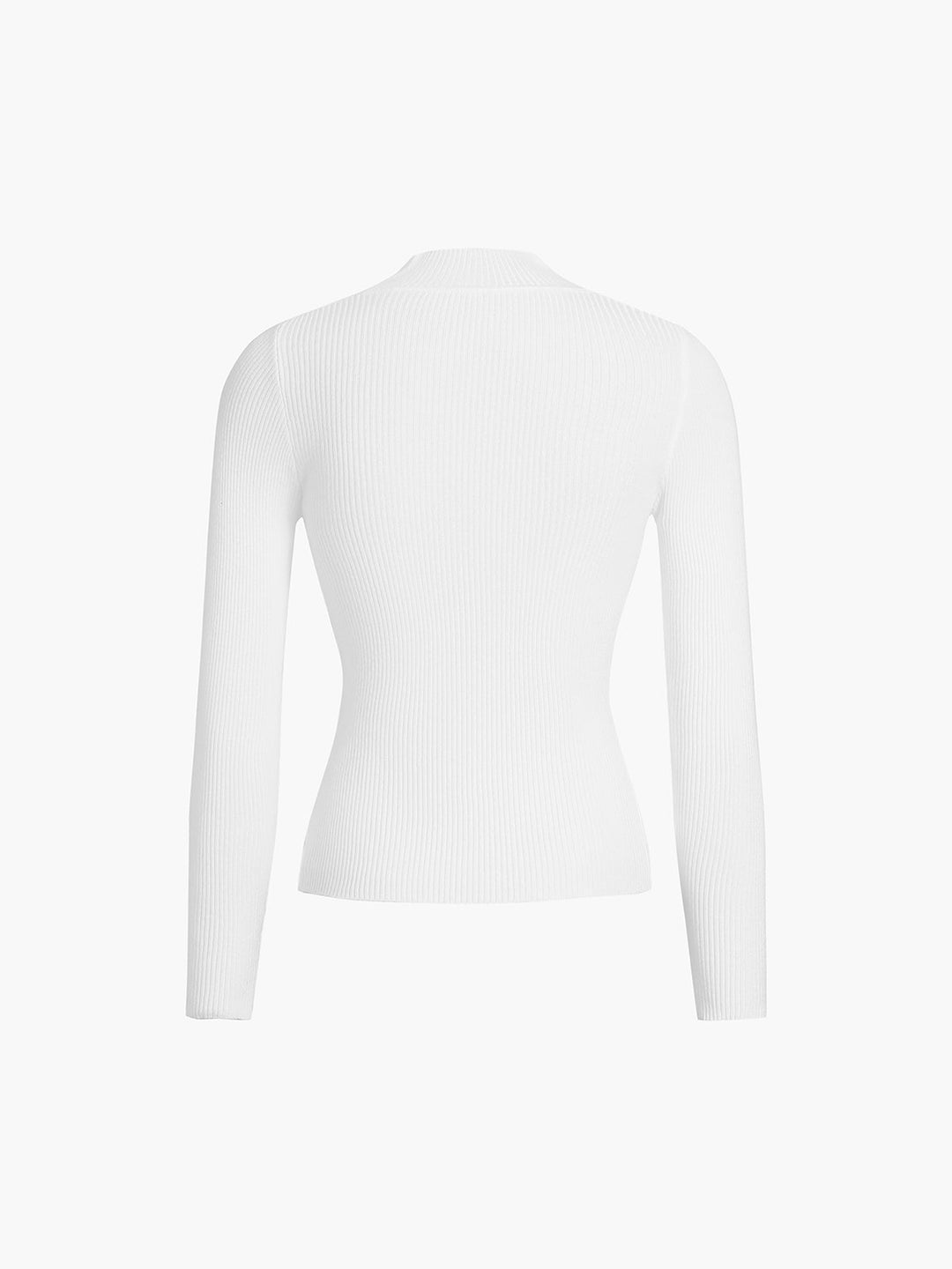 Anais | Hochgeschlossener Rippenshirt