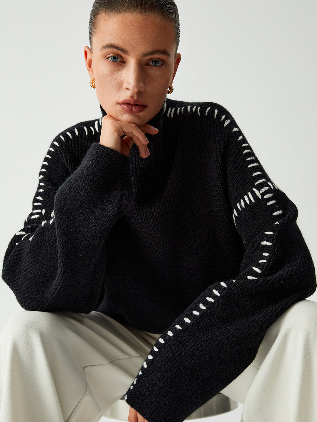 Carys | Lässiger Rollkragenpullover