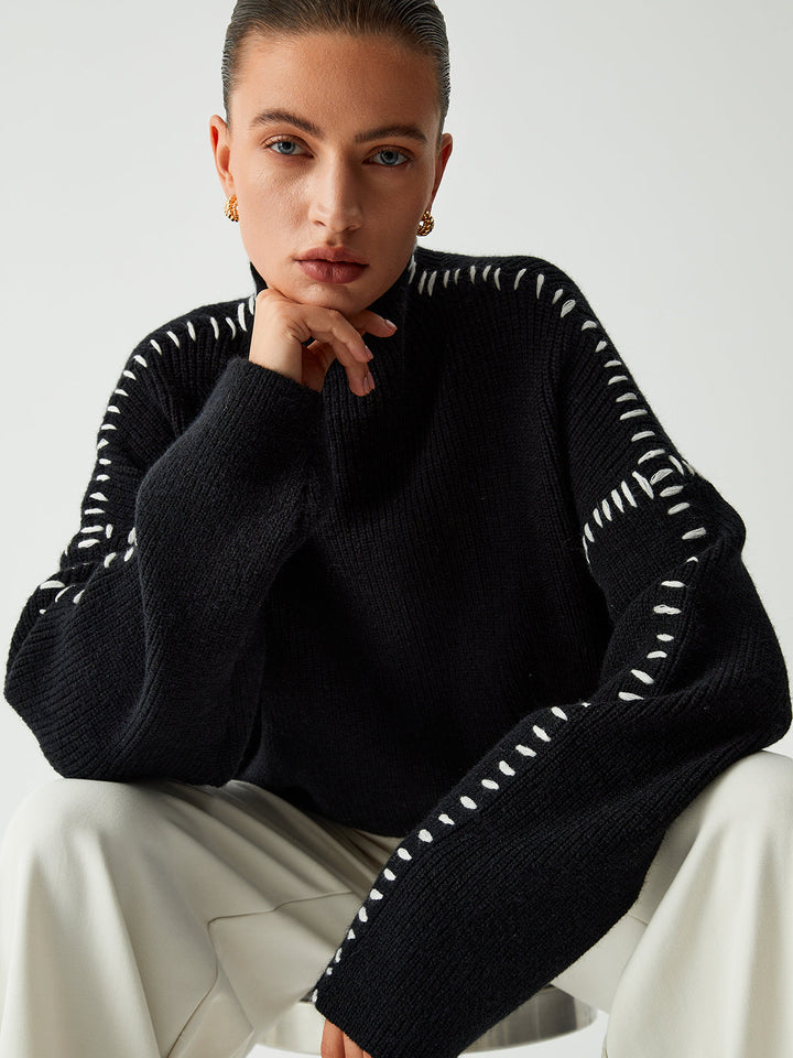 Carys | Lässiger Rollkragenpullover