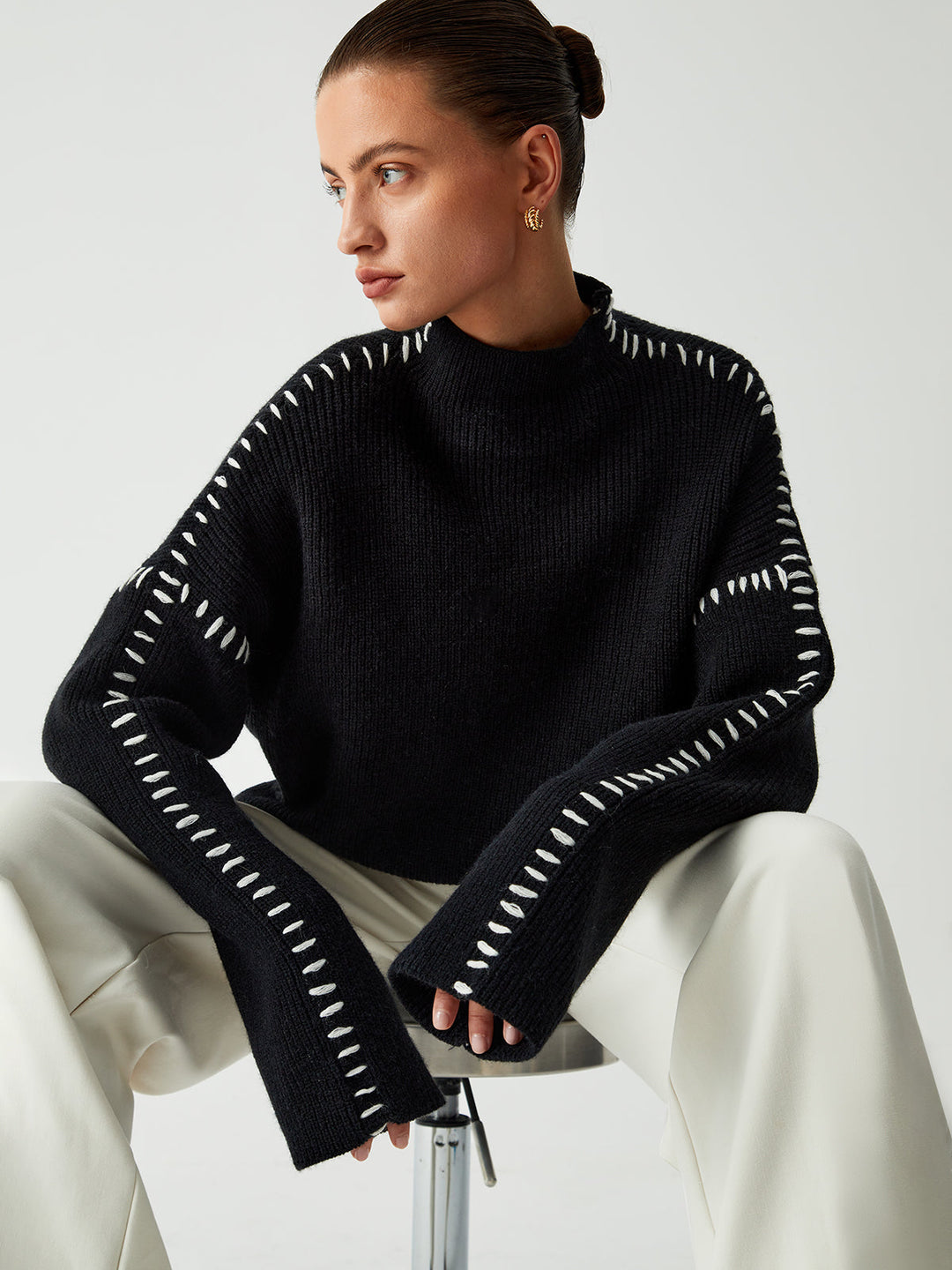 Carys | Lässiger Rollkragenpullover