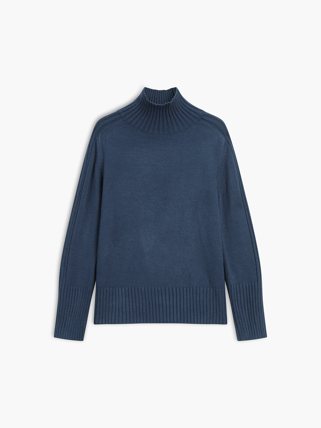 Fermeture | Rippstrick-Pullover mit Stehkragen
