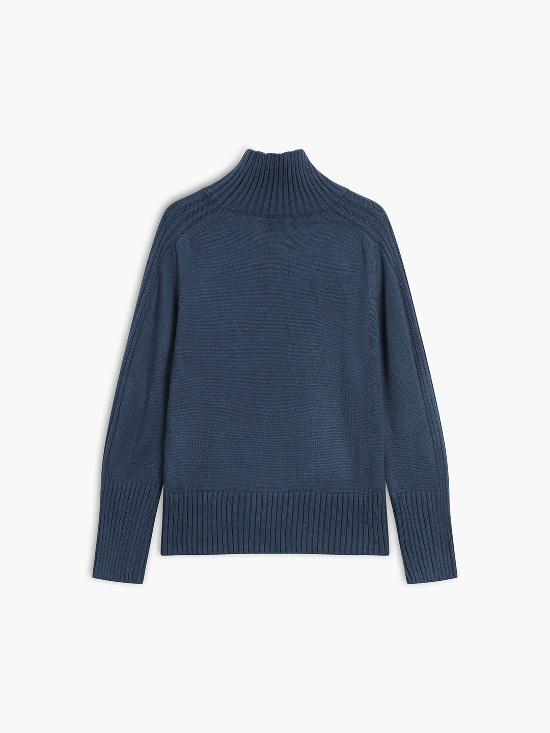 Fermeture | Rippstrick-Pullover mit Stehkragen