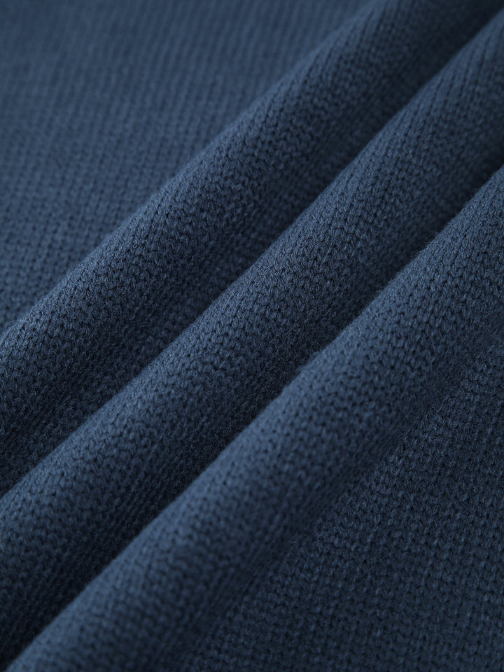 Fermeture | Rippstrick-Pullover mit Stehkragen