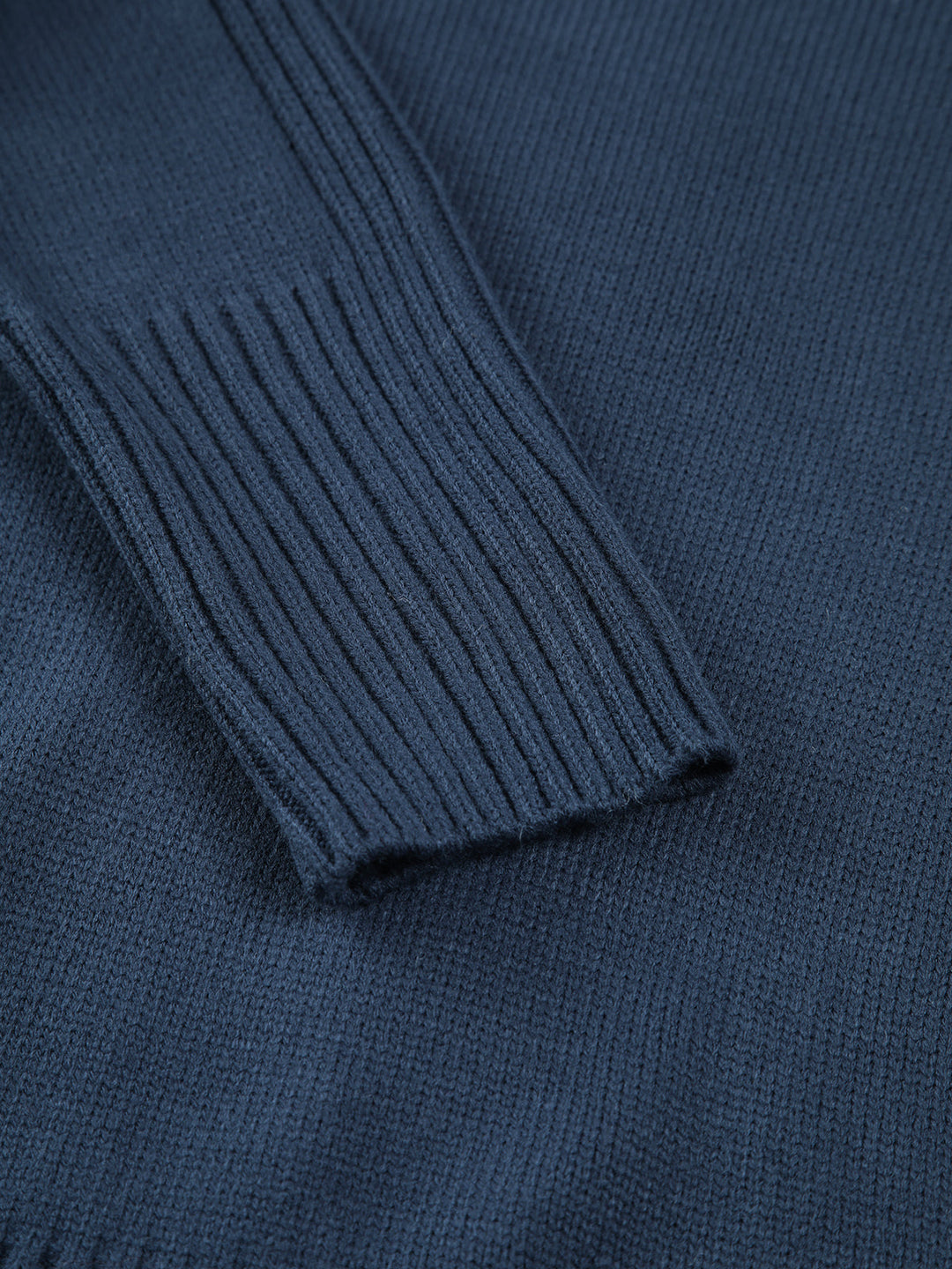 Fermeture | Rippstrick-Pullover mit Stehkragen