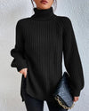 Millicent | Bequemer Rippstrick-Pullover mit Rollkragen