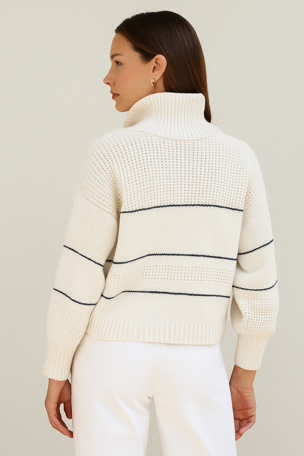 Tallulah | Strickpullover mit Knopfkragen