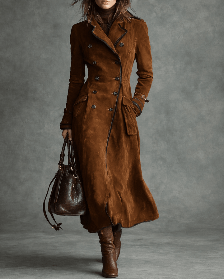 Nathalie™ - Wildleder-Trenchcoat