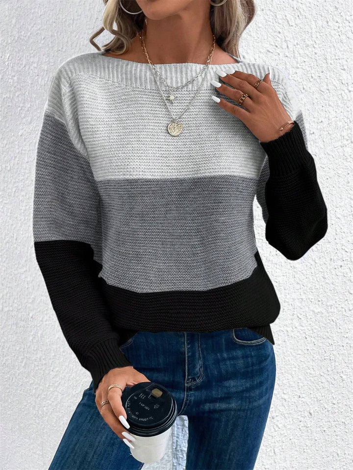 Carys | Bicolor Bootneck Pullover
