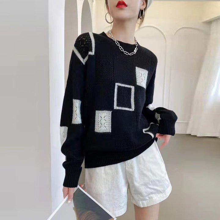 Freya | Bequemer Musterpullover