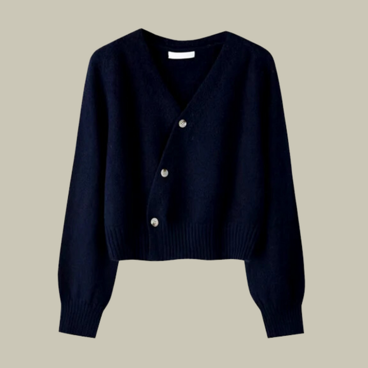 Estelle | V-Ausschnitt Cardigan mit Knopfverschluss
