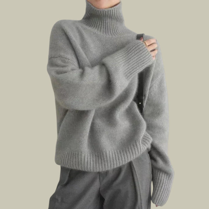 Geneviève | Lässiger Pullover mit Stehkragen