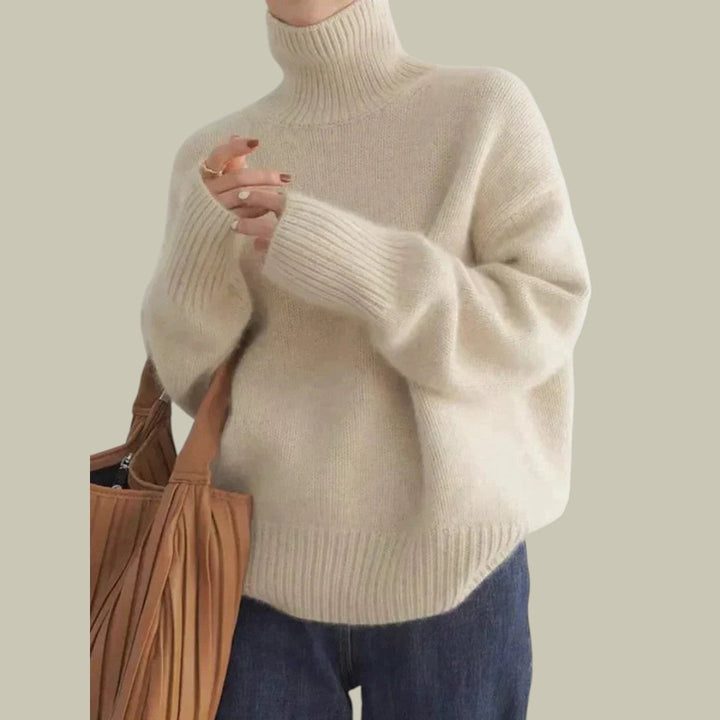 Geneviève | Lässiger Pullover mit Stehkragen
