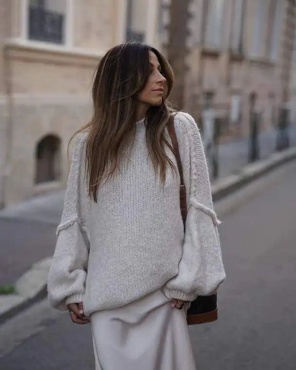 Juni | Bequemer Oversize-Strickpullover
