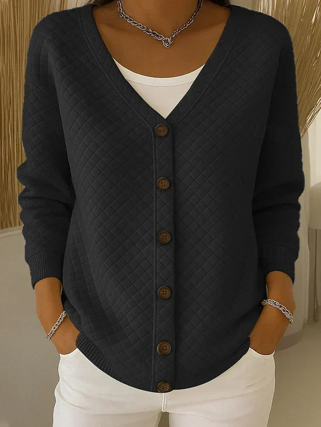 Laverne™ | Stepp-Cardigan mit Knöpfen