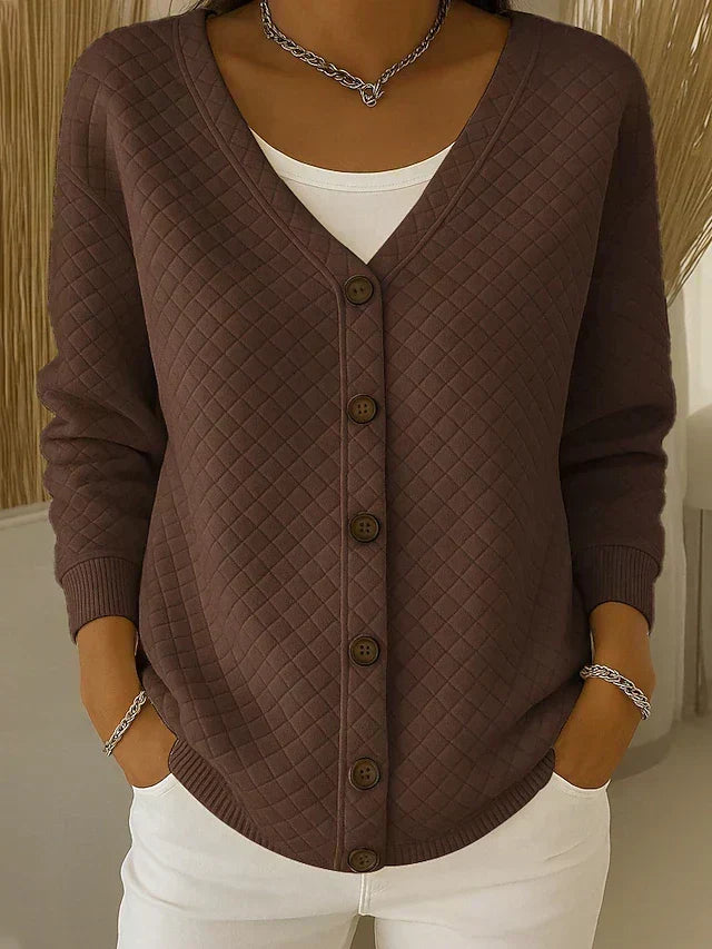 Laverne™ | Stepp-Cardigan mit Knöpfen