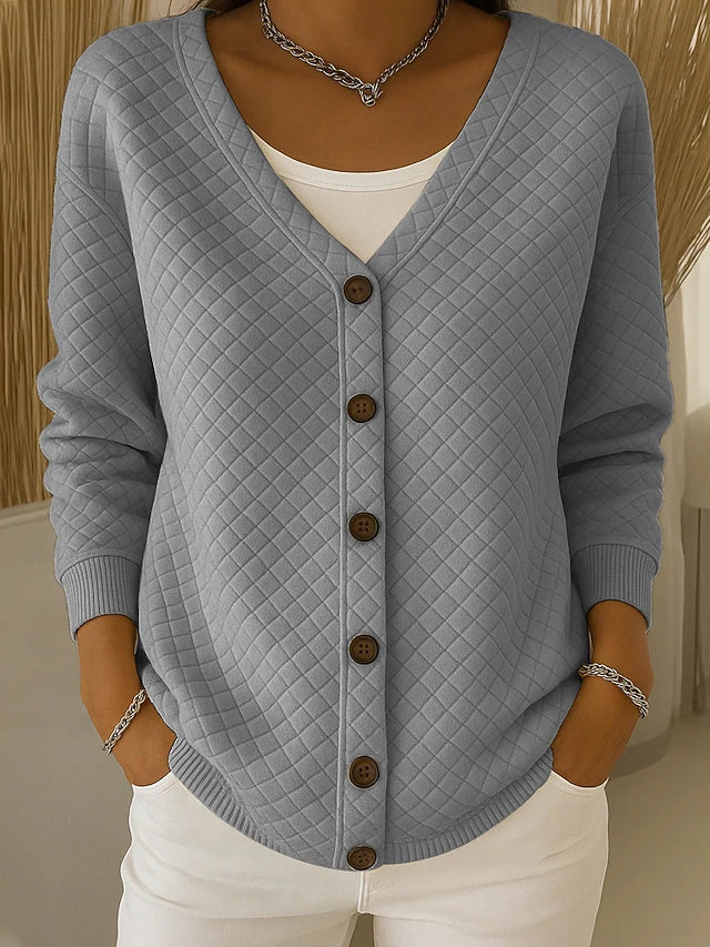 Laverne™ | Stepp-Cardigan mit Knöpfen