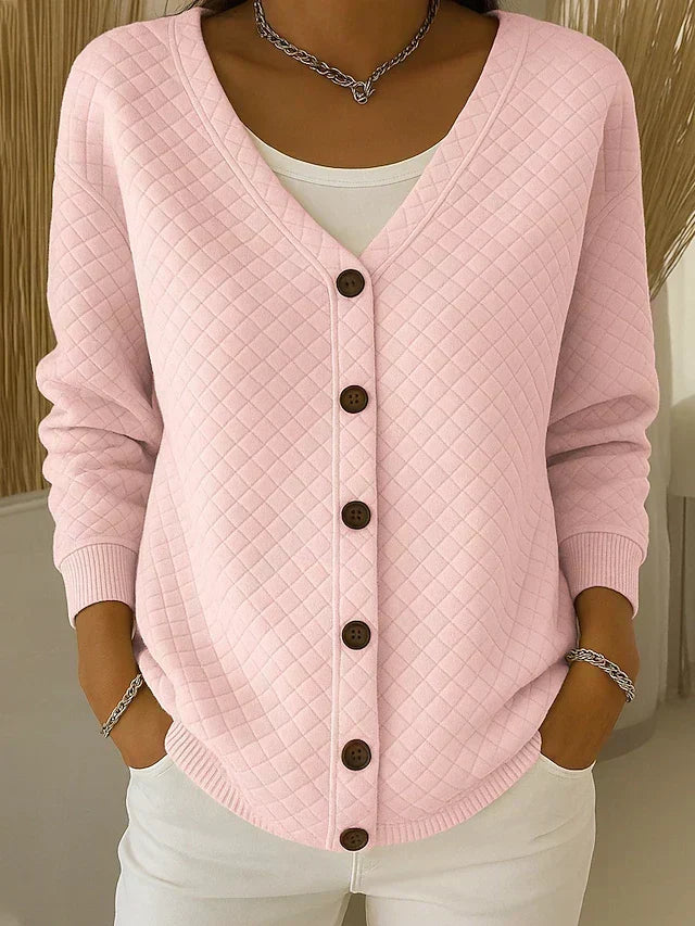 Laverne™ | Stepp-Cardigan mit Knöpfen
