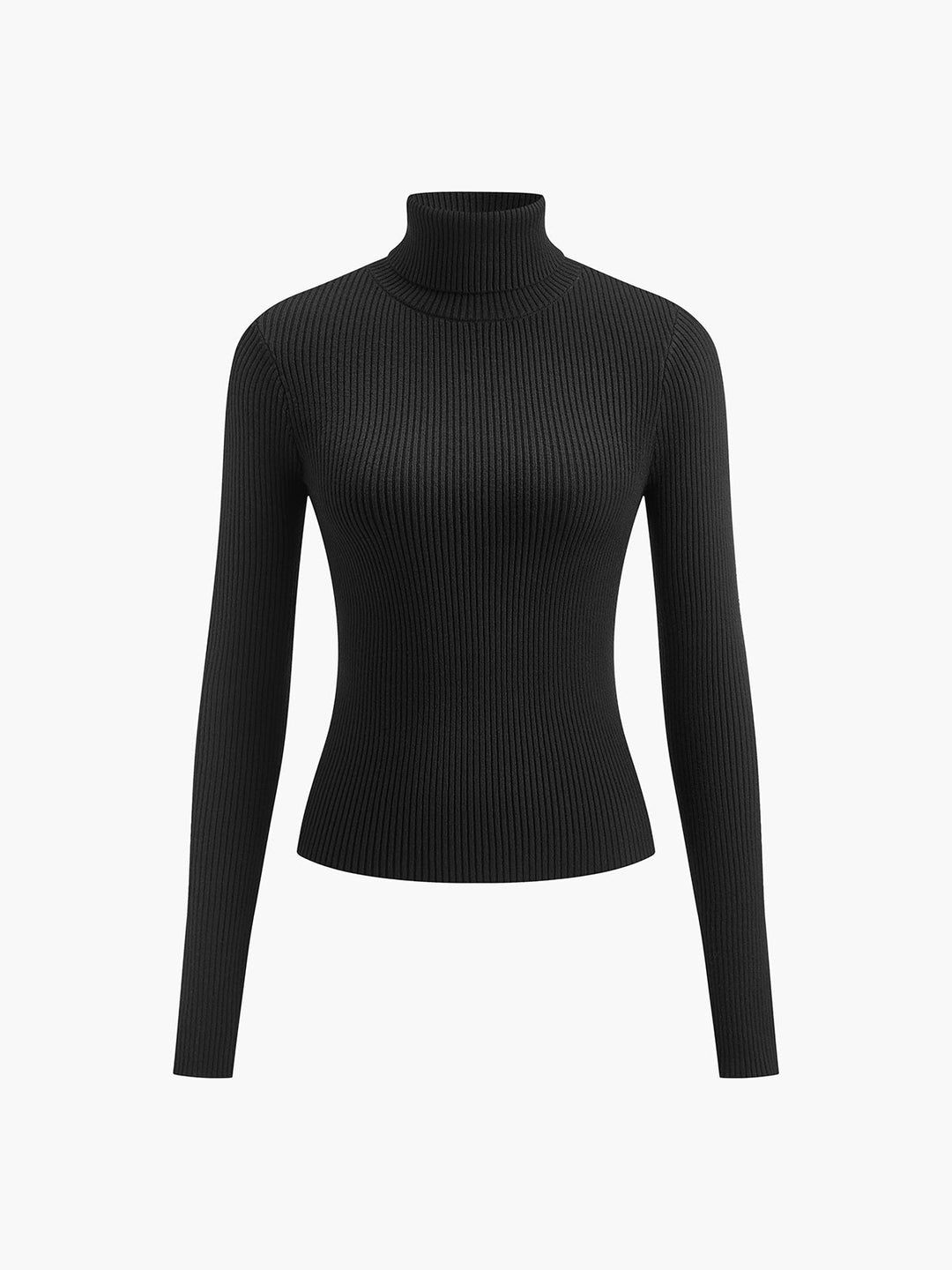 Greer | Rippstrick-Pullover mit Rollkragen