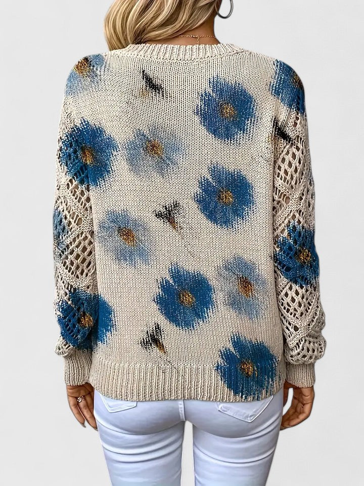 Kathleen | Pullover mit Floralspitze