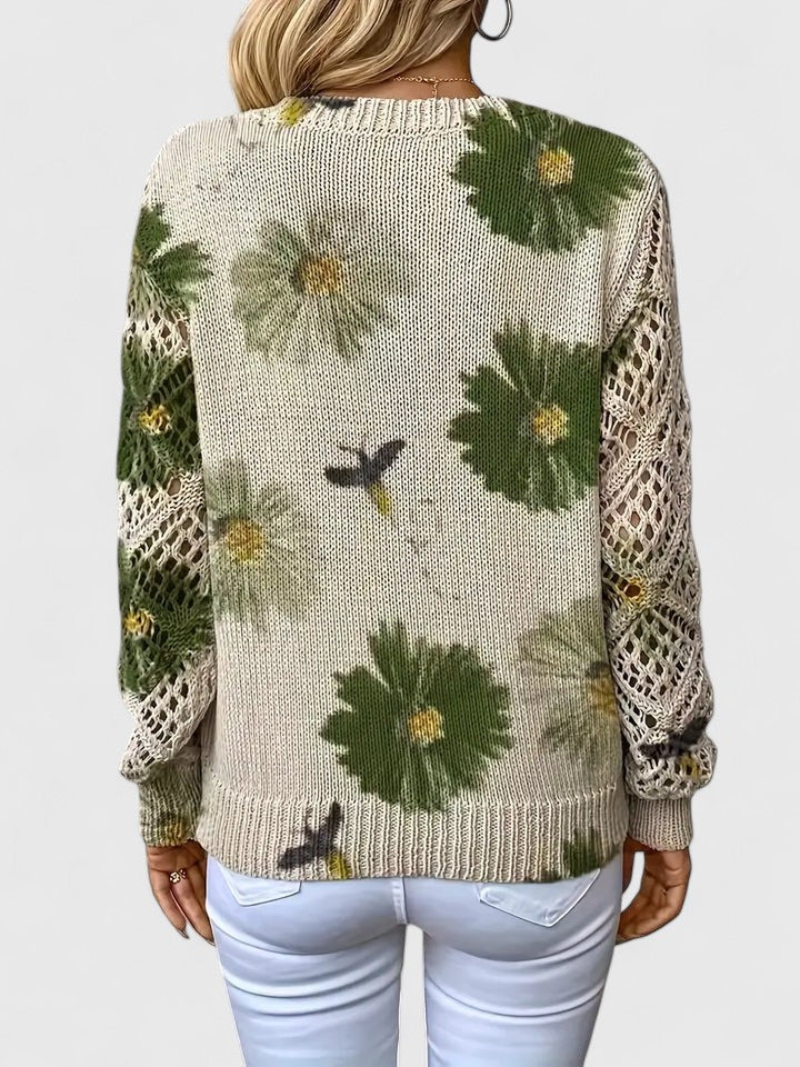 Kathleen | Pullover mit Floralspitze